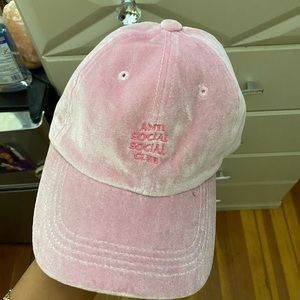 Antisocial social club velvet hat